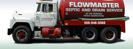 Flowmaster red Mack septic pump truck — Septic and Drain Service, 24 HR Service, Video Inspection